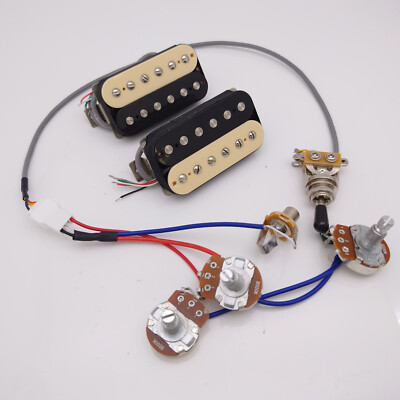 Guitar Pickup 57 Classic Neck&Bridge Humbucker Alnico 2 Pickup 4C 2V1T for LP