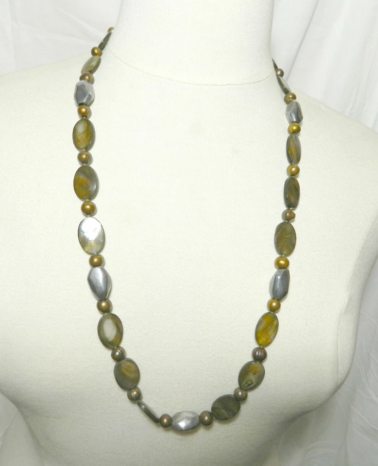 Simon Sebbag Hematite and Tiger Eye Sterling Silver Necklace NWT ! - Image 2 of 4