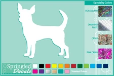 CHIHUAHUA Silhouette cut vinyl decal #1 car truck window Dog Sticker