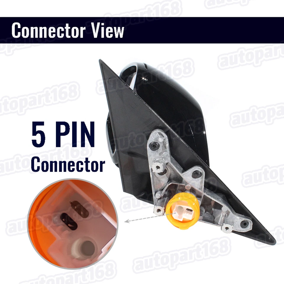 For 2015 2016-2020 BMW F32 428i 435i 440i Heated Power Mirror Black 5-Pin Left - Imagem 4 de 4