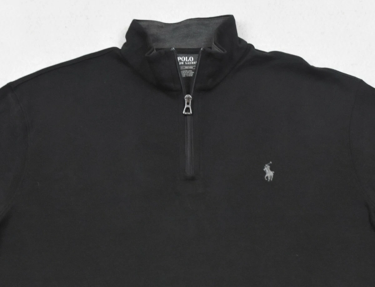 Polo Ralph Lauren Performance Jersey Pullover Half Zip Black S