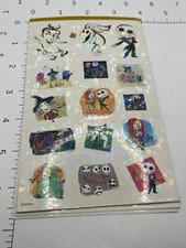 Nightmare Before Christmas Jack Skellington Oogey Boogey sticker sheet 4 