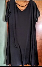 ⛱️SUMMER SALE🏖️Basic Black Casual JERSEY Dress 🏖️Sz 1X NWT SEXY❤️