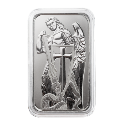1oz .999 Silver Bar - Scottsdale Mint Archangel Silver Bullion Bar