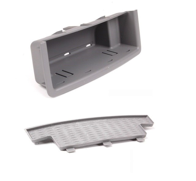 New Genuine BMW 3 E90 E91 Set Of Rear Center Console Grey Insert With
