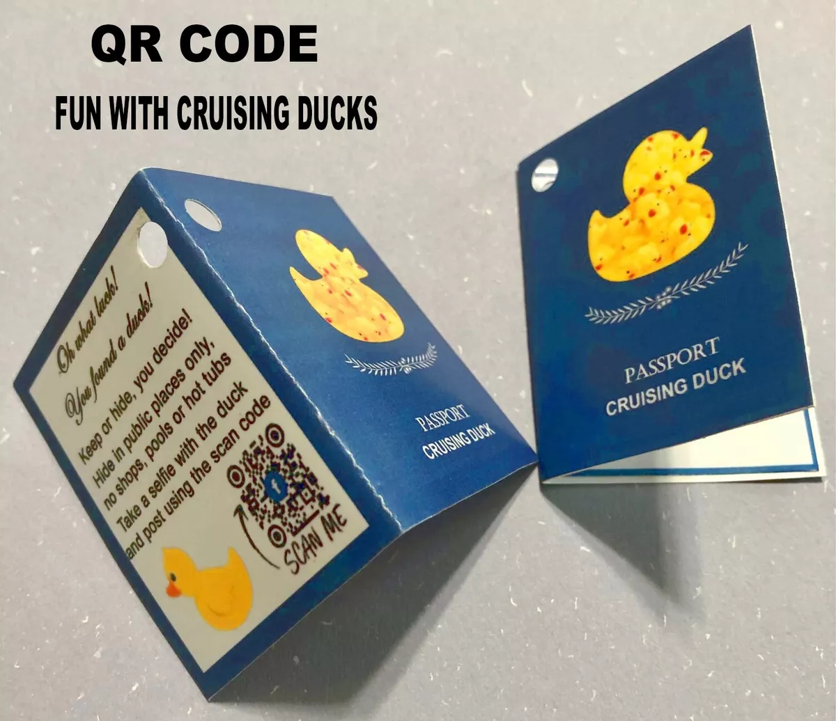  Duck Tags, Cruising Rubber Duck Tag, Scratch Off Duck