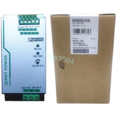1PC Phoenix Switching Power Supply 2866763 QUINT-PS 1AC/24DC/10 24V 10A