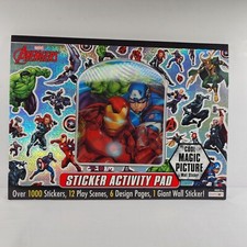 Marvel Avengers  Jumbo Sticker Activity Pad by over 1000 stickers  READ 