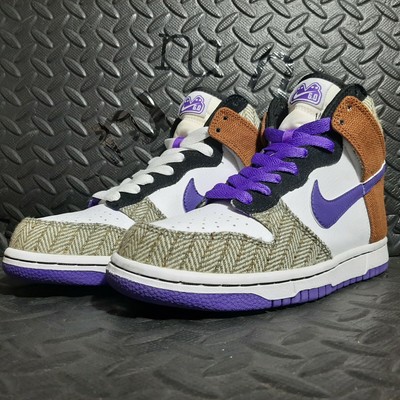 nike dunks high plaid