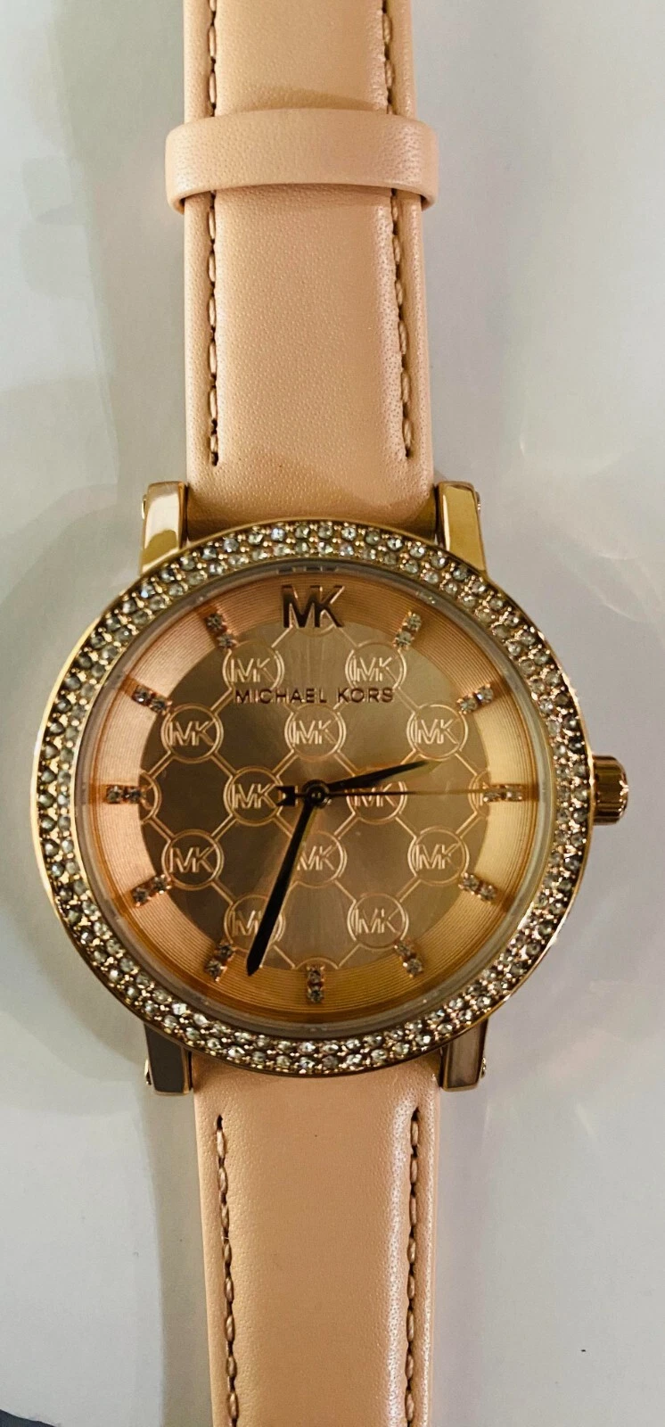 OROLOGIO DONNA NUOVO MICHAEL KORS ORO ROSA CRISTALLI ROSA MK2987