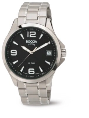 Boccia Herrenuhr 3591-02,Titanium.Neue Uhr+Etikett.2 Jahre Garantie ab Kaufdatum