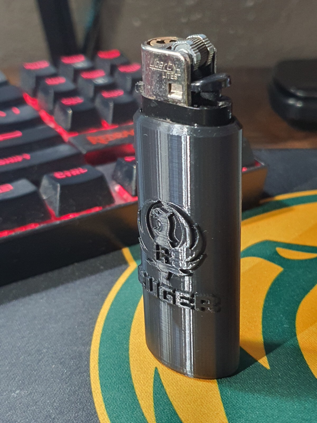 Lighter Case Ruger Logo (Fits Plain BIC Lighters) Pack of 2 Holder Customize