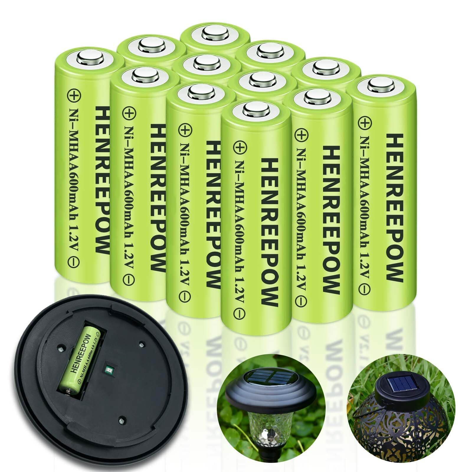 Henreepow High-Capacity 2800mAh Ni-MH AA Rechargeable Batteries 8-Pack-image