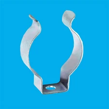 2x T12 Open Terry Clips 38mm 1.5" inch Fluorescent Tube Steel Spring Holders