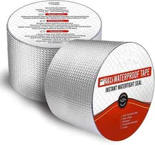 Aluminum Water Leakage Tape For Outdoor Roof Flashing & Pipe Repair 2 Inch X 10M