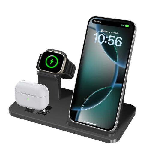3In1 Wireless Charger Charging Station For Apple Watch S10 Ultra 2 iPhone 16 Pro - Picture 10 of 13
