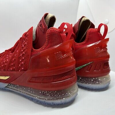 New Nike Men'S Lebron 18 Xviii "X-Mas In La" University Red  Db8148-601 Size 5.5 | Ebay