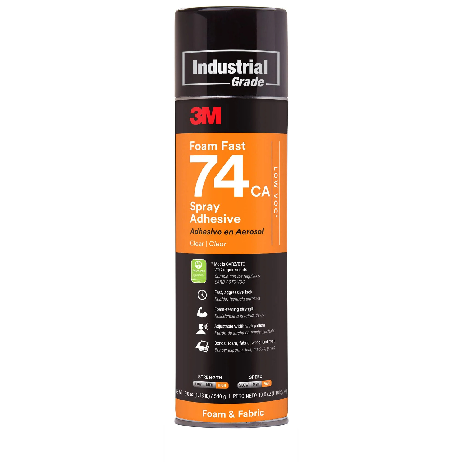 3M 74 LOW VOC Foam Fast Spray Adhesive