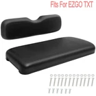 Golf Cart Front Seat Replacement Cushion Set For EZGO TXT Black