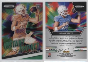 2024 Panini Prizm Draft Picks Instant Impact Green Drake Maye #II-DM Rookie RC