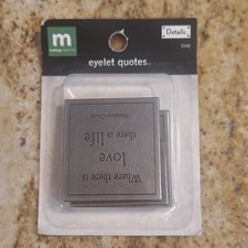 Making Memories Eyelet Quotes Love Metal Eyelets Only Scrapbooking 22620