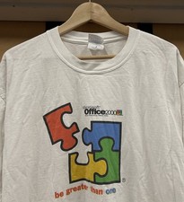 Vintage Y2K Microsoft Office Software Tech Tee Size XL Employee Promo Shirt
