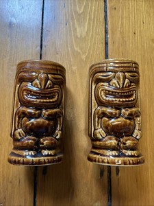 Vintage Pair Tiki Lailani MCM Polynesian Mugs Excellent Condition
