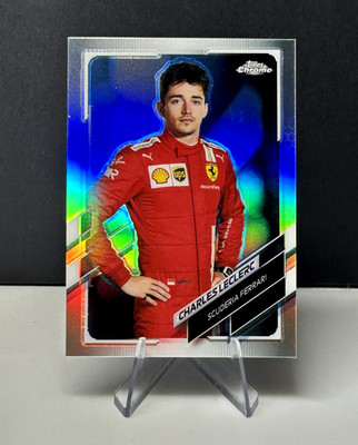 2021 Topps Chrome Portrait Refractor F1 Charles Leclerc Ferrari #11