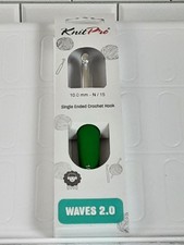 NEW Knit Pro Waves 2.0 30948 Single Ended Crochet Hook N/15