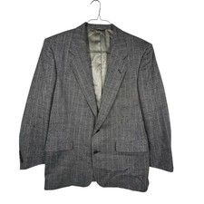 Vintage Christian Dior Monsieur Mens Grey Tweed Blazer Sports Coat Size 42R