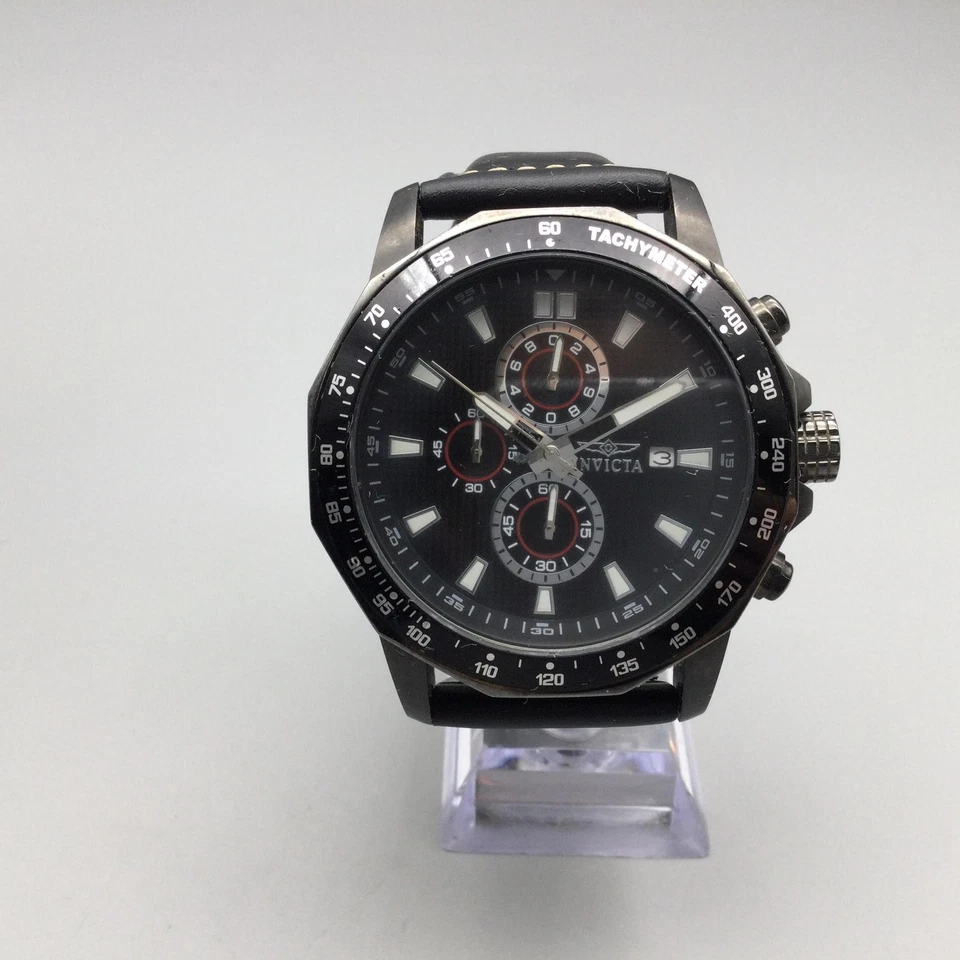 Invicta Sea Spider relógio masculino 53mm cronógrafo preto 100M 1933 nova bateria - Imagem 2 de 4