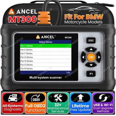 ANCEL MT300 Motorcycle Diagnostic OBD2 Scanner DME ABS KOMBI SME Fit For BMW