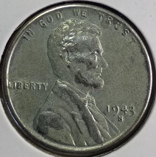 1943-S Lincoln Wheat Steel Cent (Extremely Fine Details)