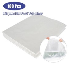 100 Pcs Waterproof Plastic Liner Pedicure Foot Disposable Liners For Ionic Detox