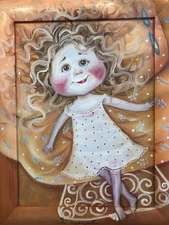 I Am Happy-2 | Oil on Cardboard | Painting