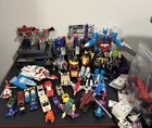 Vintage Transformers G1 Lot + parts and file cards NICE