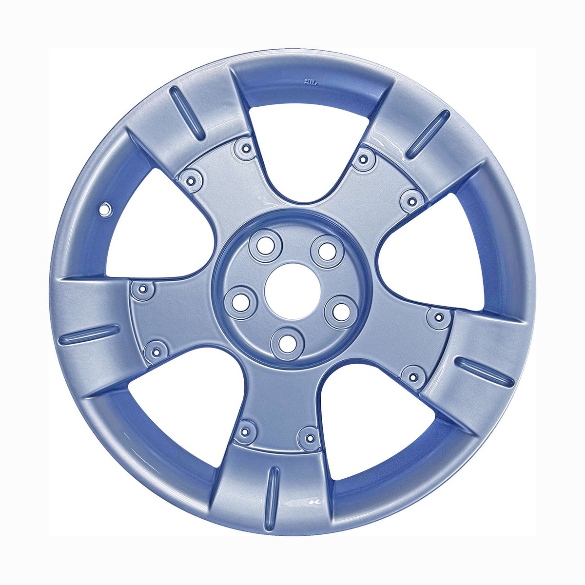 希少　made in USA　鍛造  18inch　 Refurbished 18x8 Painted Light Blue Metallic Wheel fits 2002-2009