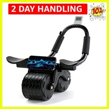 2026 Upgraded Automatic Rebound Ab Roller with Elbow Support, Dual Wide Wheel...