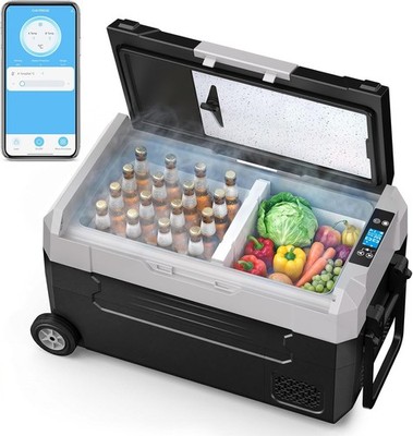 OYAJIA Kompressor Kühlbox 35L Mini Kühlschrank Auto Camping -20  APP 12/24V 230V