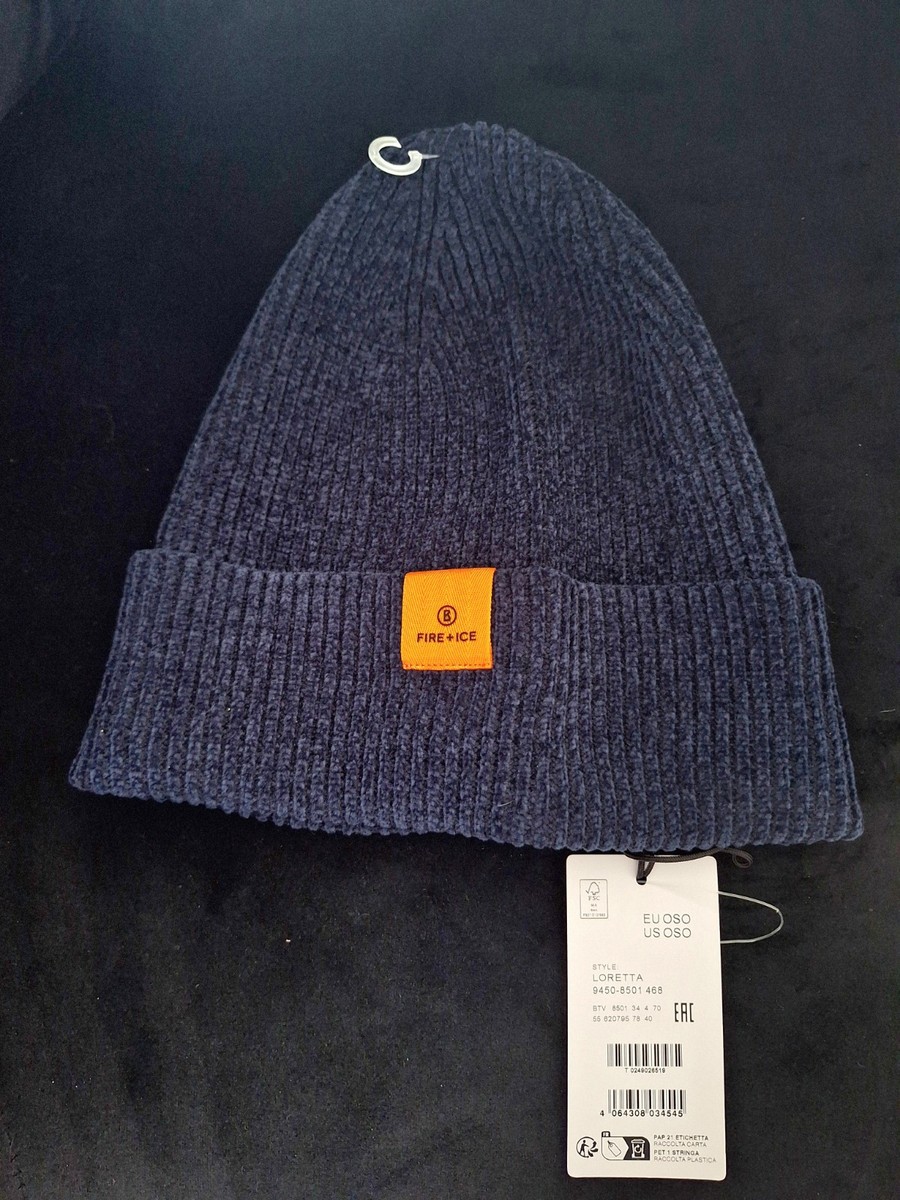 Bogner Fire + Ice Loretta Hat | Unisex | Navy Blue | New 