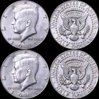 1987 P and D Kennedy Half Dollars NIFC CN-Clad AU/UNC from bank rolls (2 coins)