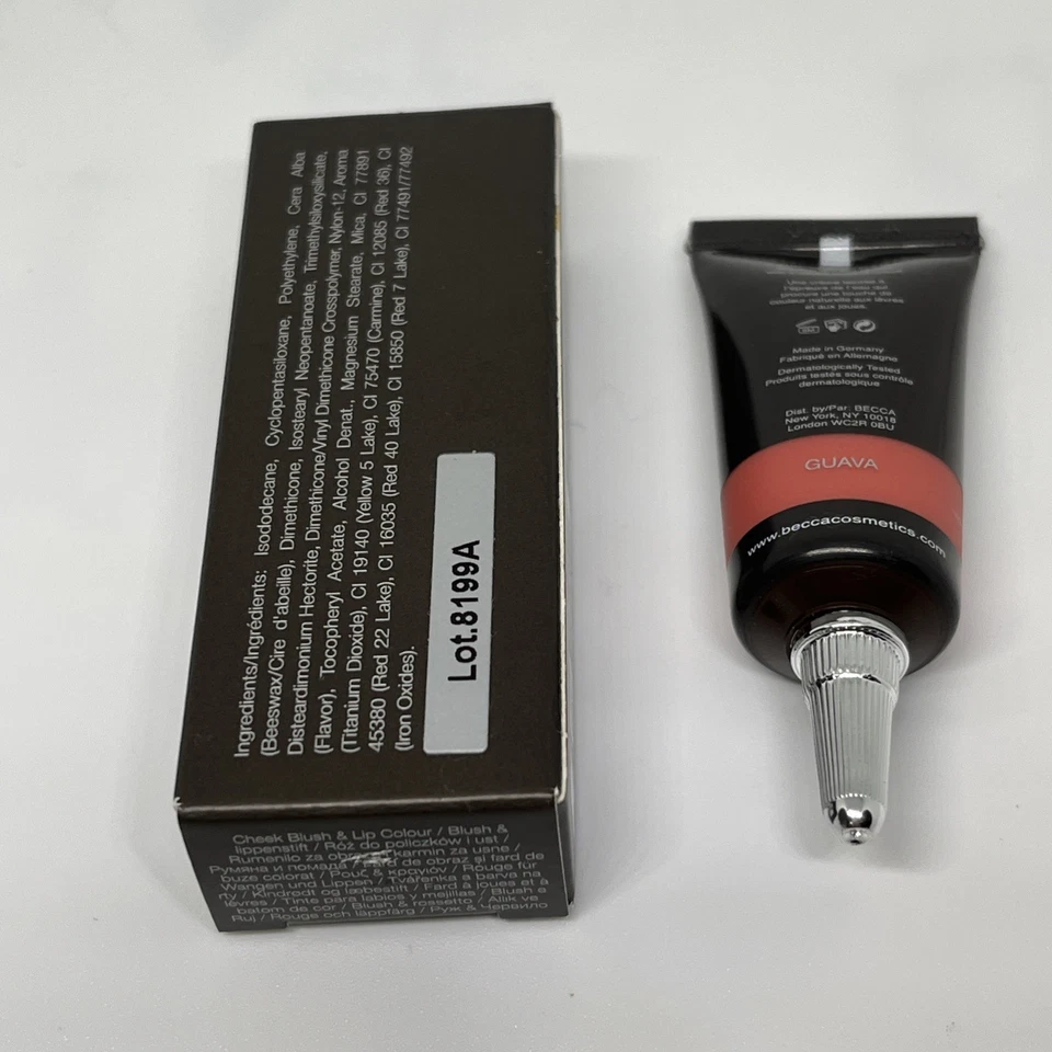 Becca Beach Tint Guayaba Color Resistente al Agua Mancha Labial Labial Rubor Foto 3 de 3