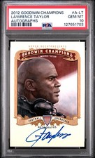 2012 UPPER DECK GOODWIN CHAMPIONS AUTOGRAPH LAWRENCE TAYLOR AUTO ON-CARD PSA 10