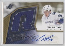 2015-16 SPx 2005-06 Retro Rookie Fabrics Jersey 207/299 Jake Virtanen Auto 2j6