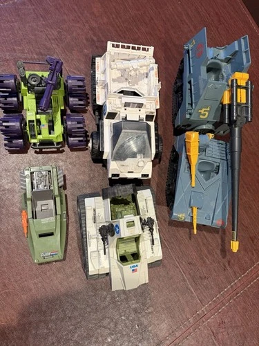 Vintage Hasbro Gi Joe Action Vehicles Parts Lot Some Incomplete.