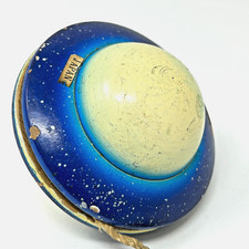Japanese wooden Saturn YoYo toy wood space planet japan yo yo antique old alien