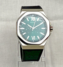 Guess Black Mens Analog Watch Emperor GW0850G Green Sunburst Dial NWOT RP $130