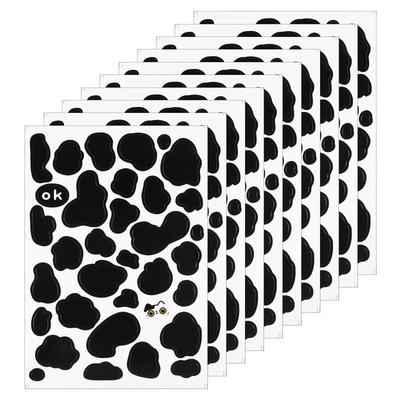 JJUNW 340Pcs Cow Print 21cm x 14.5cm (8.27in x 5.71in), Black and White 