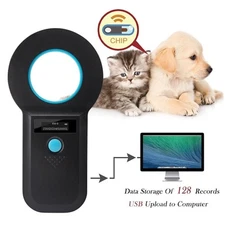 Pet Microchip Scanner, ISO11784/85/FDX-B/EMID Data Storage Microchip Reader