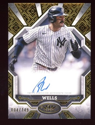2024 Topps Tier One Austin Wells Break Out Auto /149 Yankees